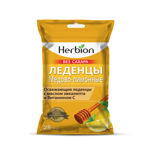 Herbion Леденцы без сахара медово-лимонные №25